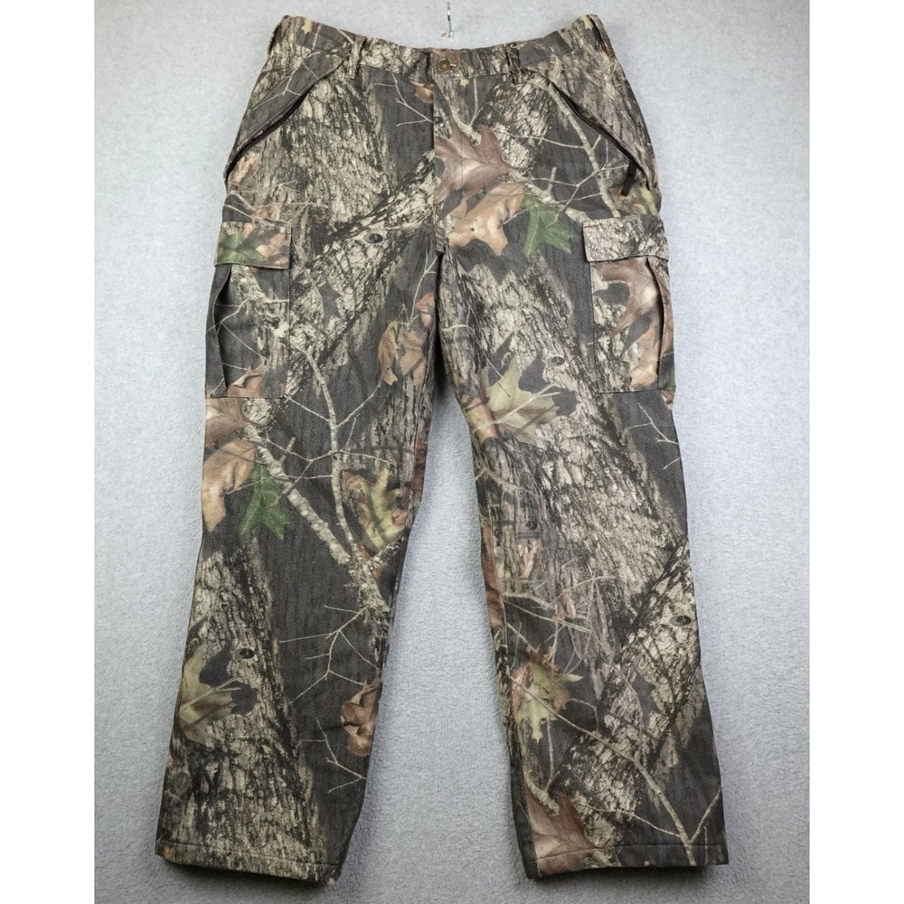 Cabelas Dry Plus Pants Mens 38 Reg Lined Mossy Oak Camo Outdoor Hunting